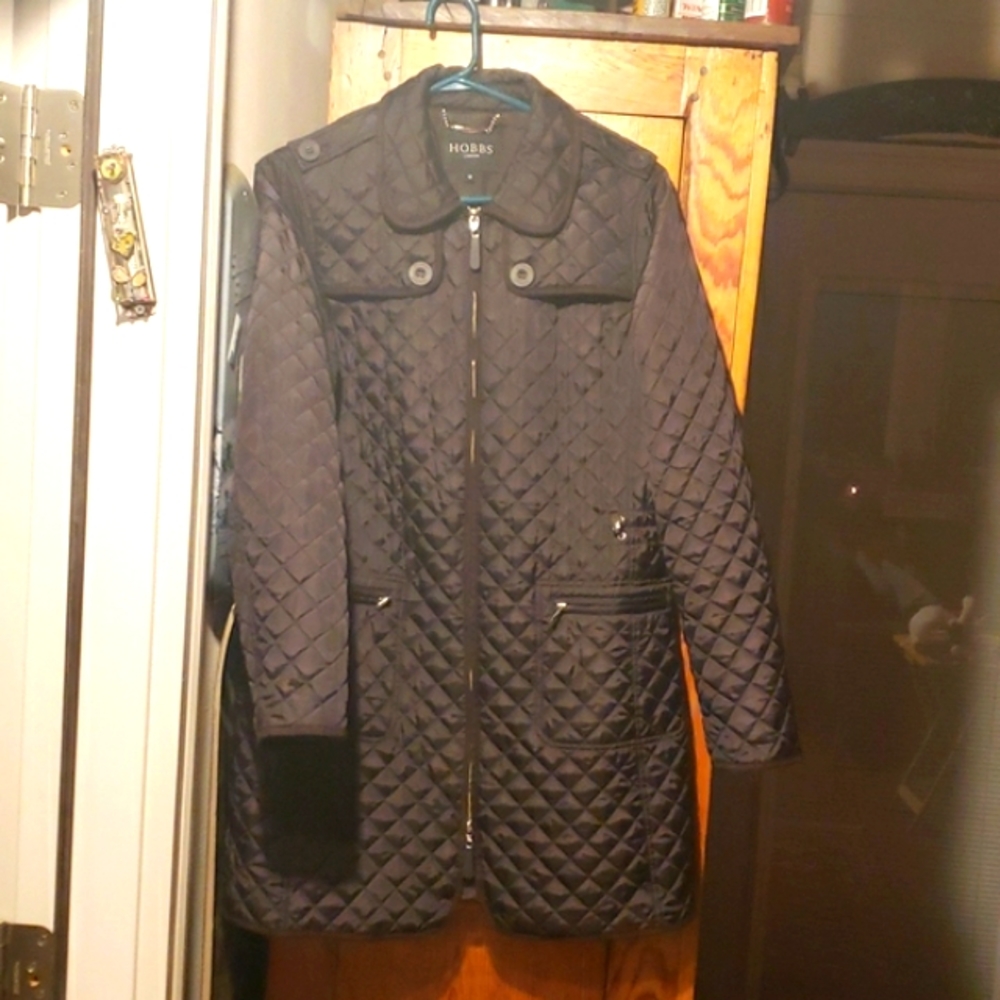 Hobbs of London High Quality Detailing Quilted Brown UK 12/US 10 EUC L:33"